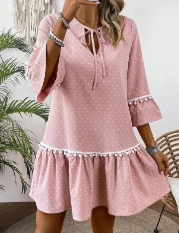 Rochie scurta SHEIN, roz