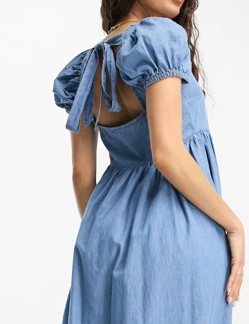Rochie medie ASOS, albastru Albastru