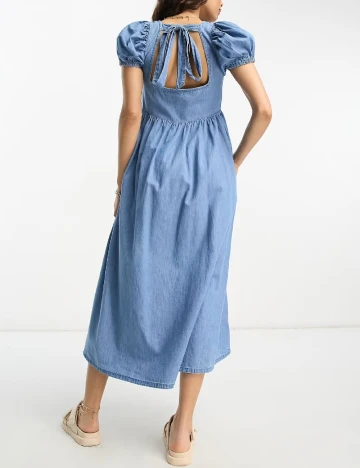 Rochie medie ASOS, albastru Albastru