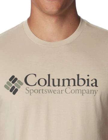 Tricou Columbia, bej Crem