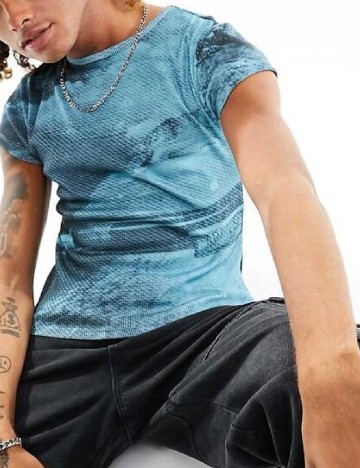 
						Tricou COLLUSION, albastru