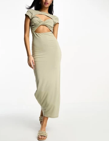 Rochie lunga ASOS, verde Verde