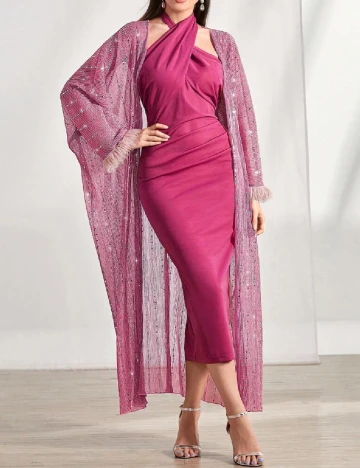 Rochie lunga SHEIN, roz