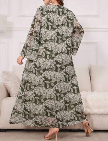 Rochie lunga SHEIN CURVE, verde