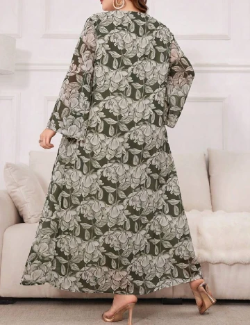 Rochie lunga SHEIN CURVE, verde