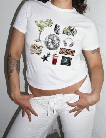Top SHEIN CURVE, alb