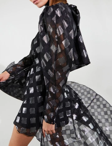 Rochie Motivi, negru/argintiu, XS Mix culori