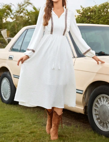 Rochie medie SHEIN, alb
