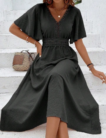 Rochie medie SHEIN, negru Negru