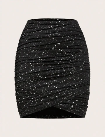Fusta SHEIN, negru Negru