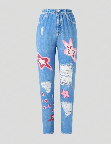 Colanti Shein Kids, albastru Albastru
