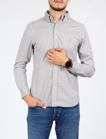 Camasa Polo Ralph Lauren, gri Gri