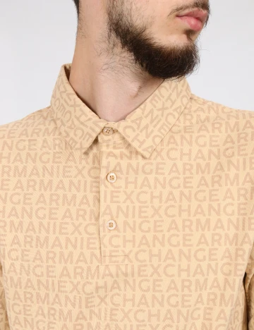 Bluza Armani Exchange, crem Crem