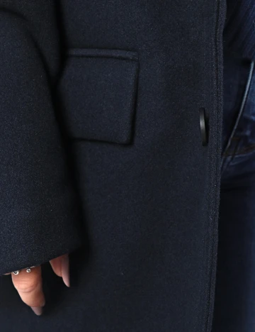 Palton oversize Zara, bleumarin