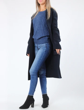 Palton oversize Zara, bleumarin