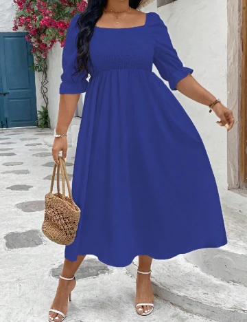 Rochie lunga SHEIN CURVE, albastru