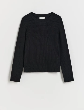 Bluza Reserved, negru Negru