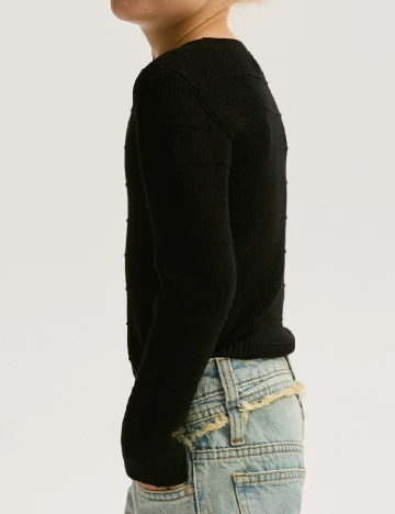 Bluza Reserved, negru Negru