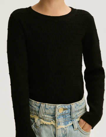 Bluza Reserved, negru Negru