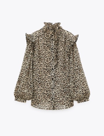 Camasa Zara, animal print, L