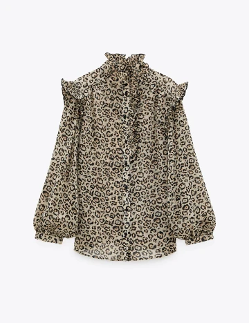 Camasa Zara, animal print, L