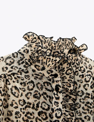 Camasa Zara, animal print, L