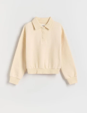 Bluza Reserved, crem Crem