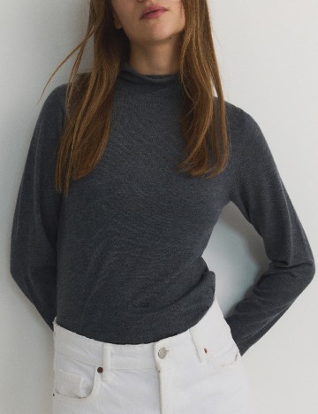 
						Bluza Reserved, gri inchis