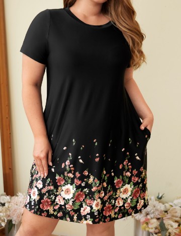 
						Rochie scurta Emery Rose Curve, negru