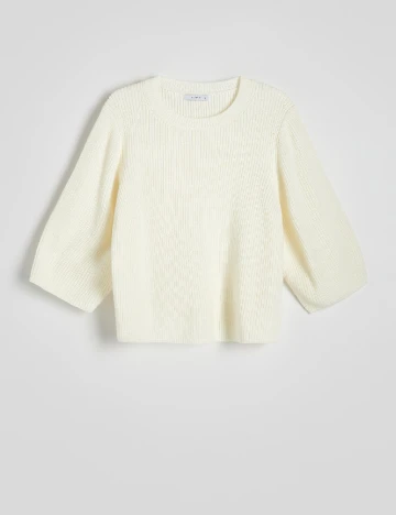 Bluza Reserved, ecru Alb