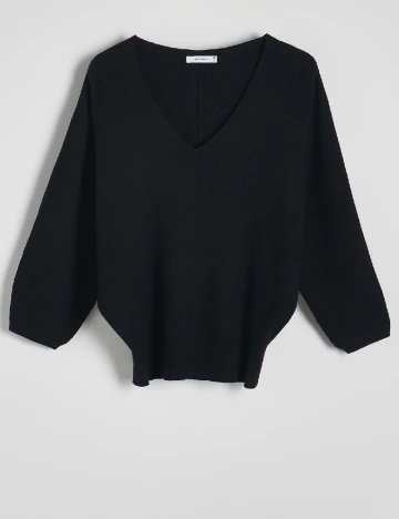 Bluza Reserved, negru Negru