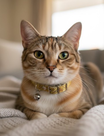 Zgarda pentru pisici maxxpro, galben