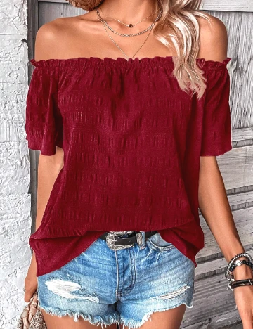 Bluza SHEIN, visiniu Rosu