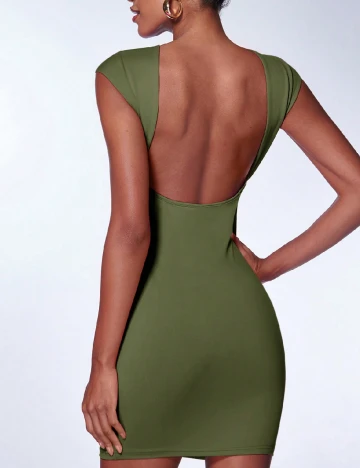 Rochie scurta SHEIN, verde Verde