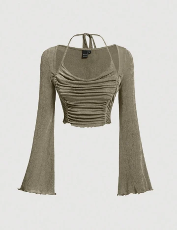 Top SHEIN, verde Verde
