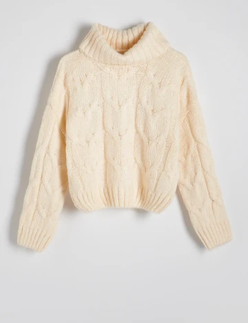 Pulover Reserved, crem Crem