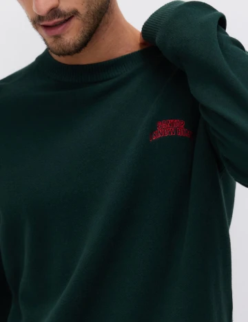 Pulover Reserved, verde inchis Verde