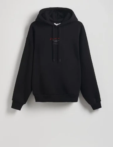 Hanorac Reserved, negru Negru