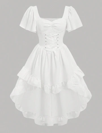 Rochie Shein Kids, alb Alb
