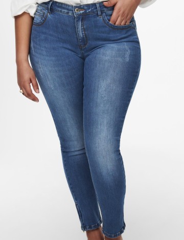 Blugi Only Carmakoma, albastru denim