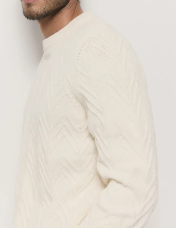 Pulover Reserved, crem Crem
