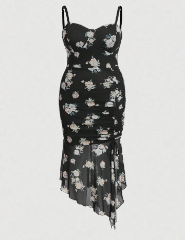 Rochie medie SHEIN CURVE, negru Negru