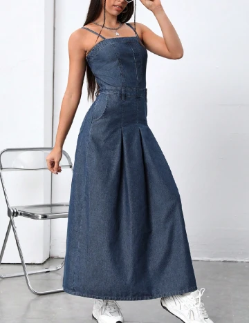 Rochie lunga SHEIN, albastru Albastru