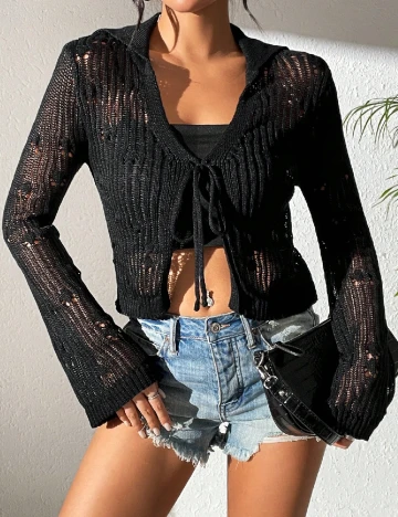 Top SHEIN, negru