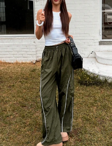 Pantaloni Dazy, verde Verde