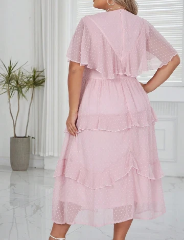 Rochie lunga SHEIN CURVE, roz Roz