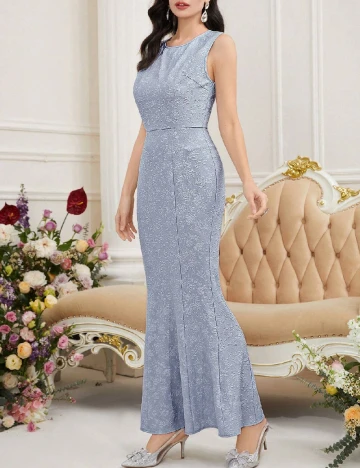 Rochie lunga SHEIN, albastru Albastru