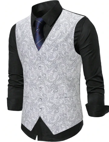Vesta SHEIN Plus Size Men, gri Gri
