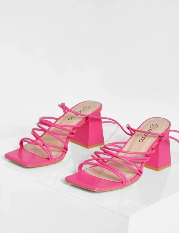 Sandale Boohoo, roz Roz