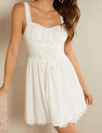 Rochie scurta SHEIN, alb